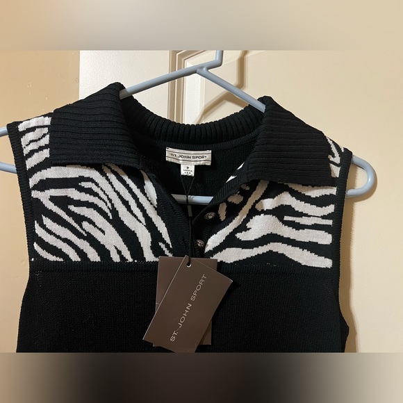 St John Sport wool and rayon petite dress - Picture 4 of 7